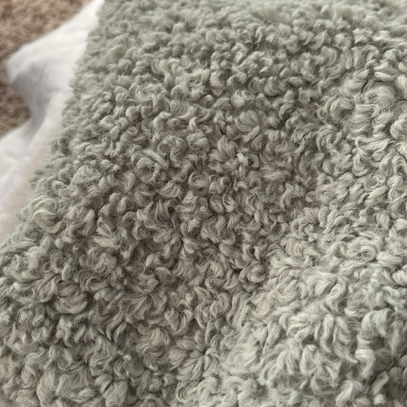 Moss green Sherpa shacket - Picture 5 of 6